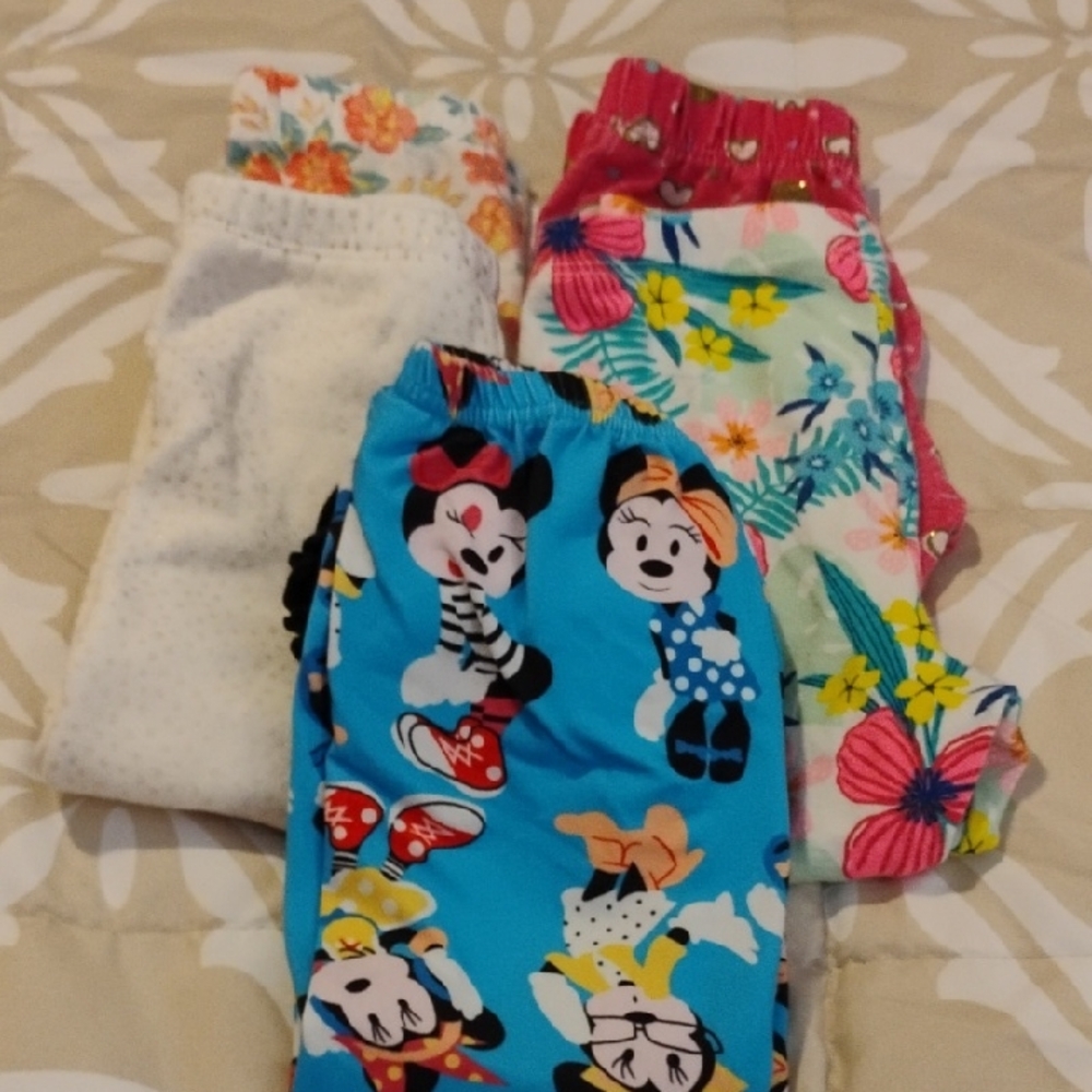Colorful Character Leggings Bundle 2 T